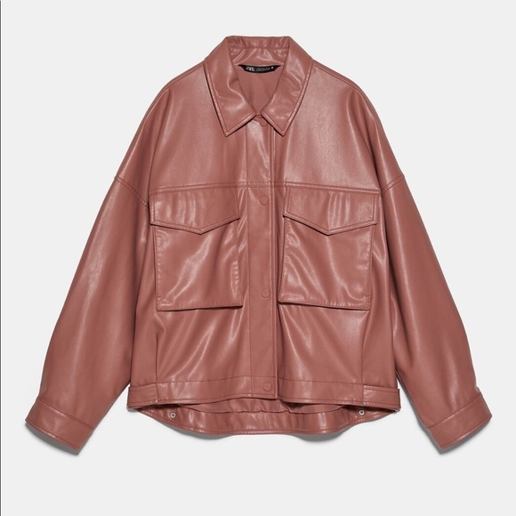 ZARA BNWT Faux Soft Leather Jacket - Picture 5 of 11